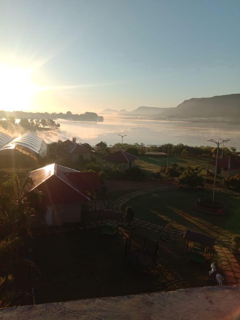 Early morning resort view