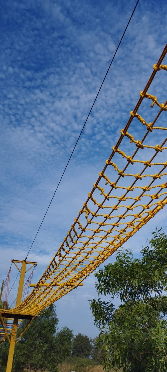 Sky walk rope activity