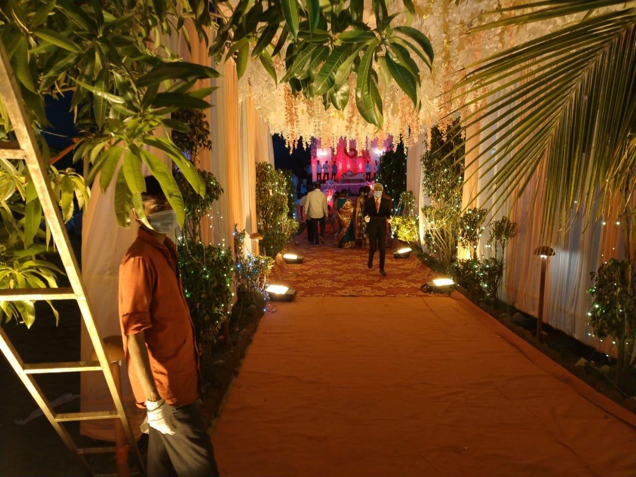 Wedding entrance decoration